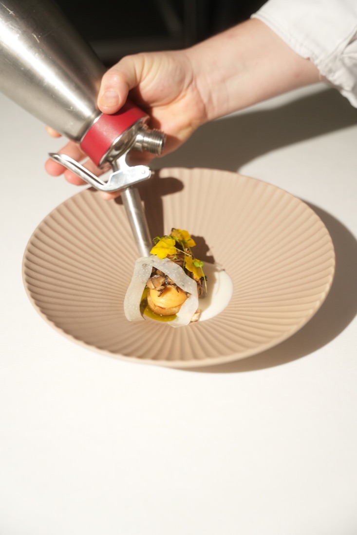 Course from the tasting menu at Das Eckert